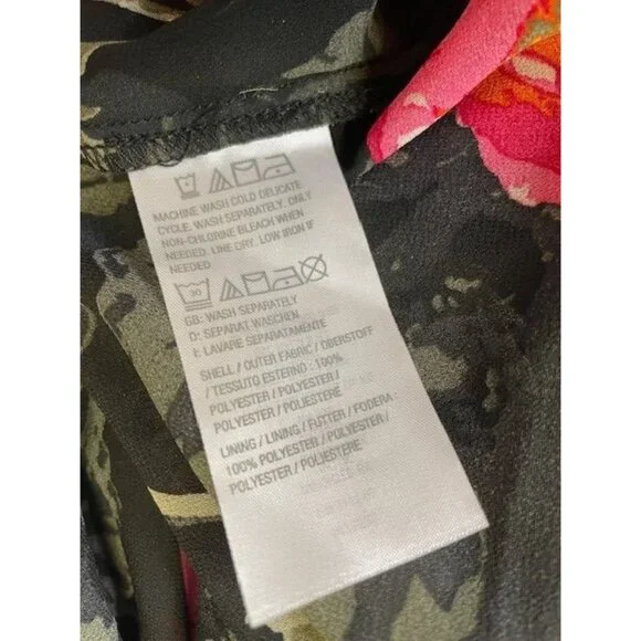 Belle by Kim Gravel Poppy Printed Blouse MEDIUM (6767) - Picture 4 of 6